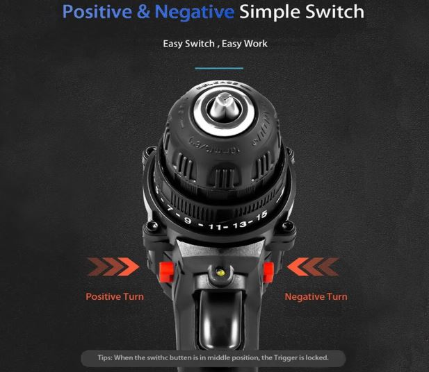 12V Double Speed Cordless Drill | 24VF lithium battery Box Set | 7STS-DC24VF