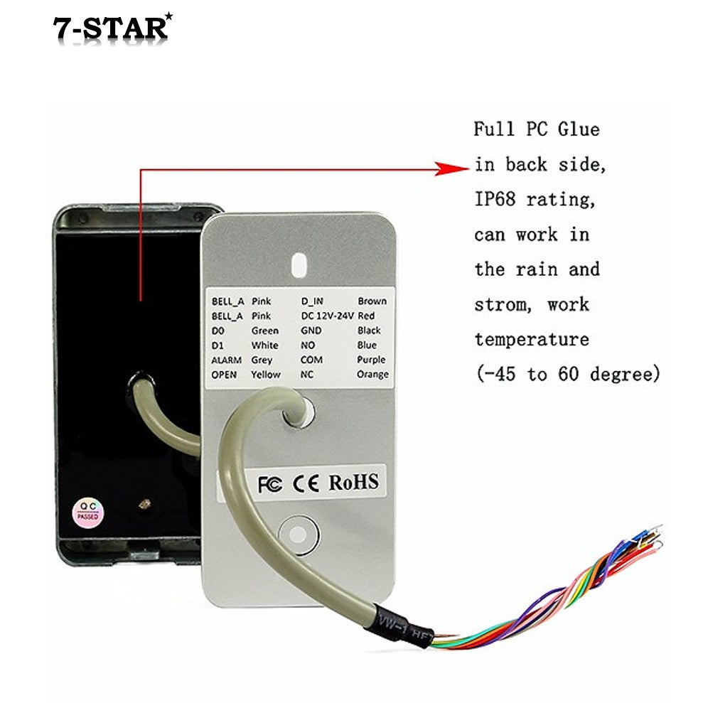 Waterproof Metal Keypad RFID EM Card Reader Access Control System | FS601