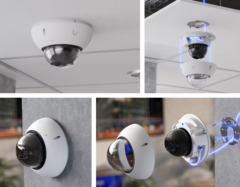 Ubiquiti UniFi G6 Pro Dome UVC-G6-Pro-Dome 4K AI PoE+ IP Camera (White)