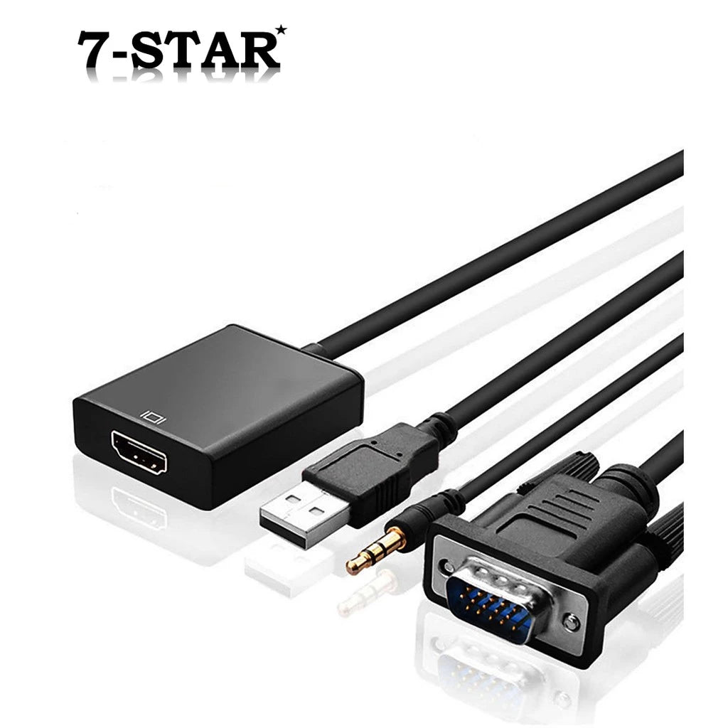 VGA to HDMI Adapter Converter with Audio Cable | VGHD-A
