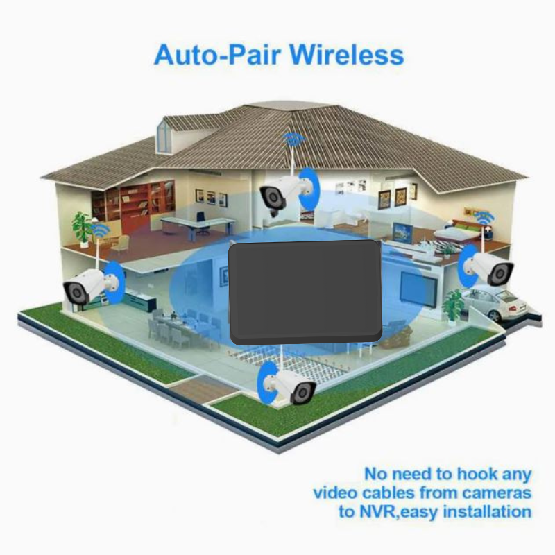 10.1''inch Touch Screen Wifi 8CH NVR | NVR1008S-XM-WIFI