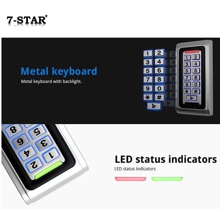 Waterproof Metal Keypad RFID EM Card Reader Access Control System | FS601