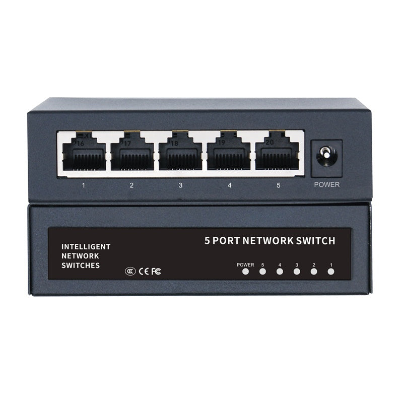 5 Port 10/100/1000Mbps Metal Gigabit Desktop Network Switch | 7SNSB-SG105