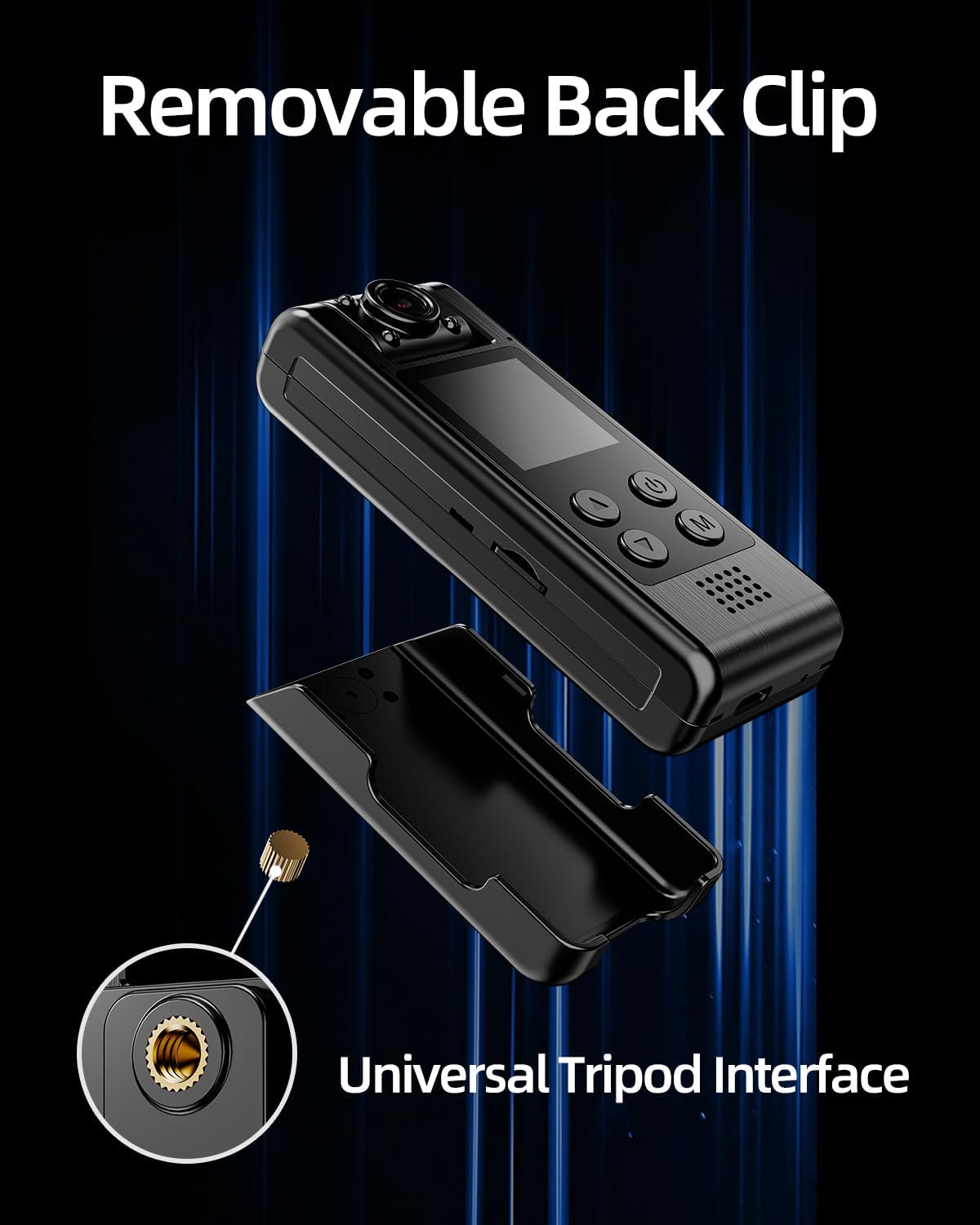 1.3'' Built in Screen WiFi Bodywear Action Camera | APP:Viidure | BC-L10