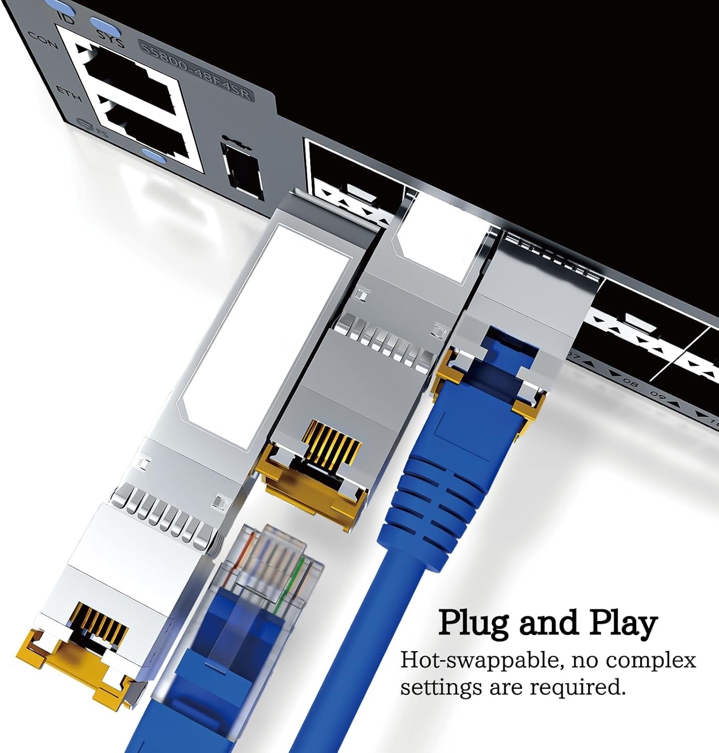 7-STAR* SFP+ to RJ45 10G Transceiver - 10GBASE-T 2.5G/5G/10G SFP+ Module | 7S-SFP+-T-R30