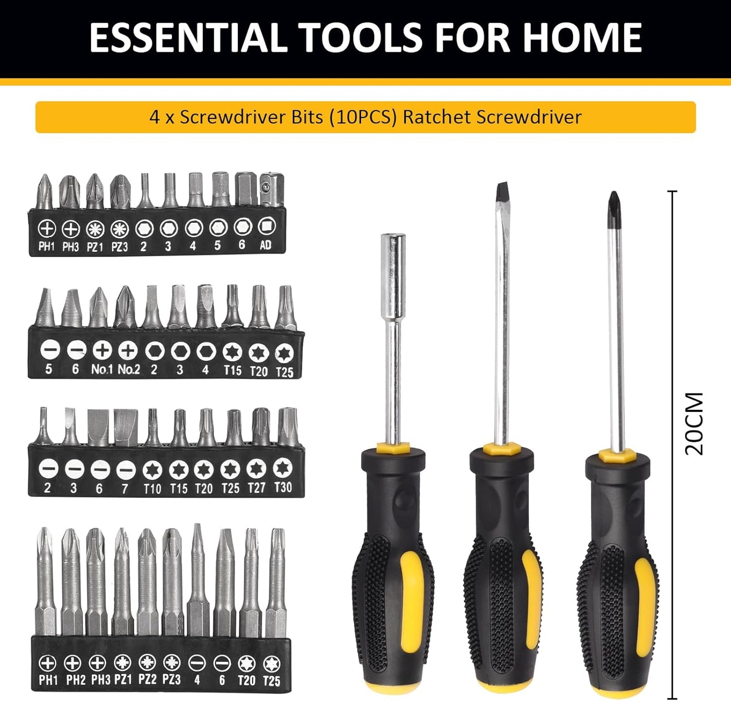 118PCS Household Tools Set with Tool Box | 7STS-Y118