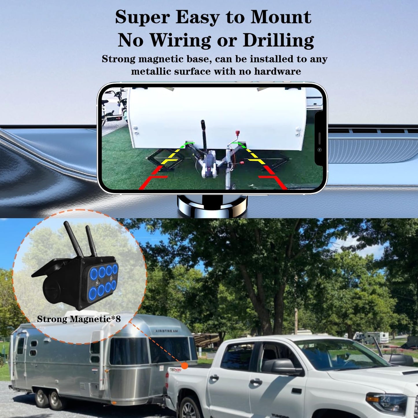 Magnetic Solar WiFi Backup Camera | SC-DFC299-SP