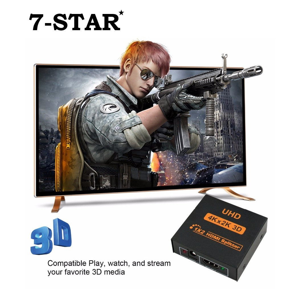 4K 1x2 HDMI Splitter/Distributor 1 Input 2 Output | HM102