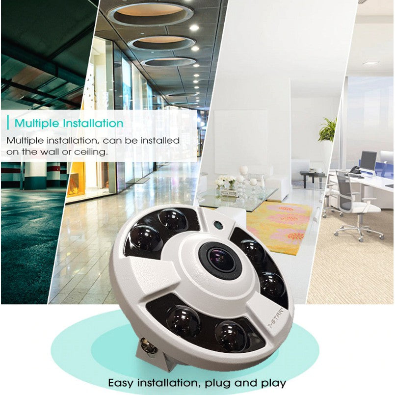 Full-HD 1080P Fisheye AHD CCTV Camera with Audio | SAHD116A/360