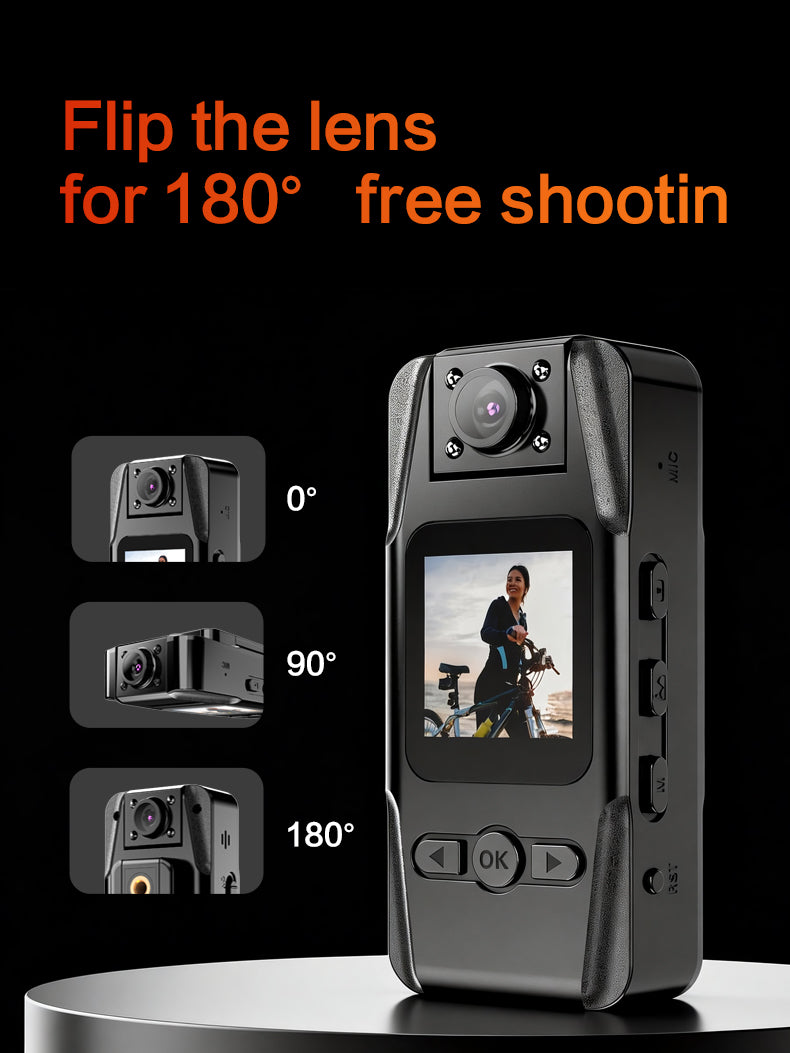 4K HD WiFi Mini Camera Magnetic Back Clip Action Camera with Infrared Night Vision | BC-L16