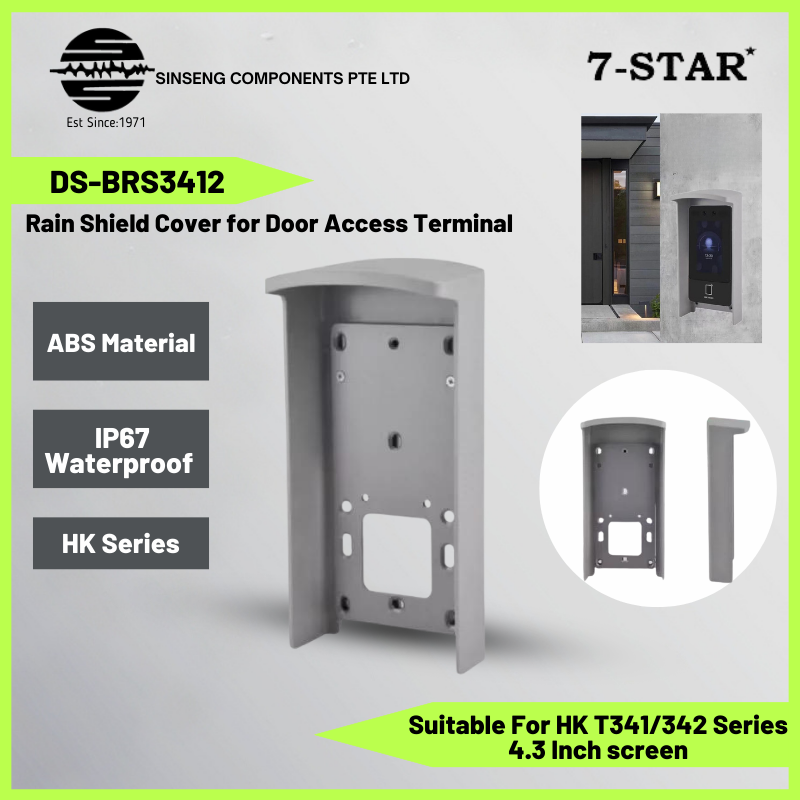 Universal Waterproof Cover for Door Access 4.3" Facial Recognition Machine | DS-BRS3412