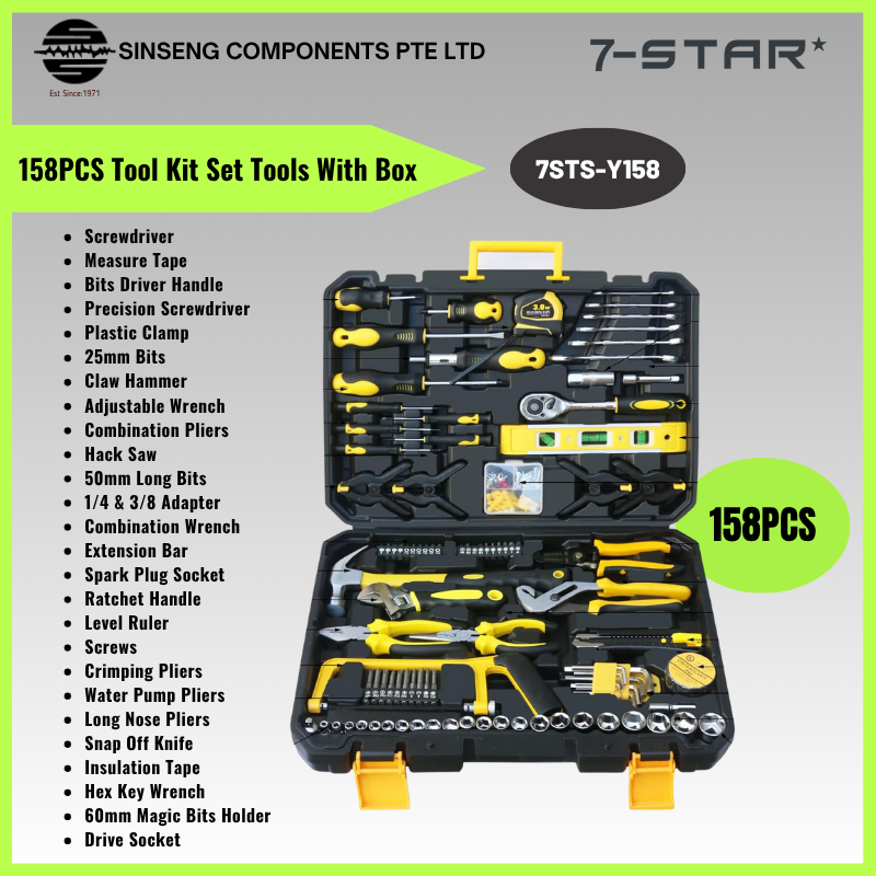 158PCS Household Tools Set with Tool Box | 7STS-Y158