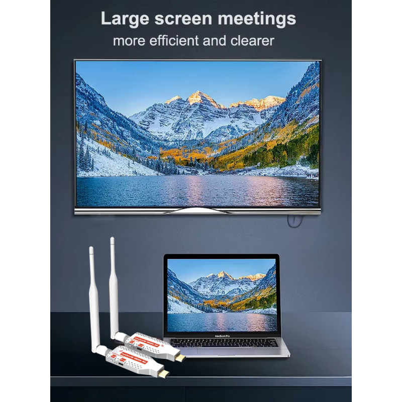 4K 100M HDMI Wireless Extender | 5G Transmitter & Receiver | HWE-100(4K)