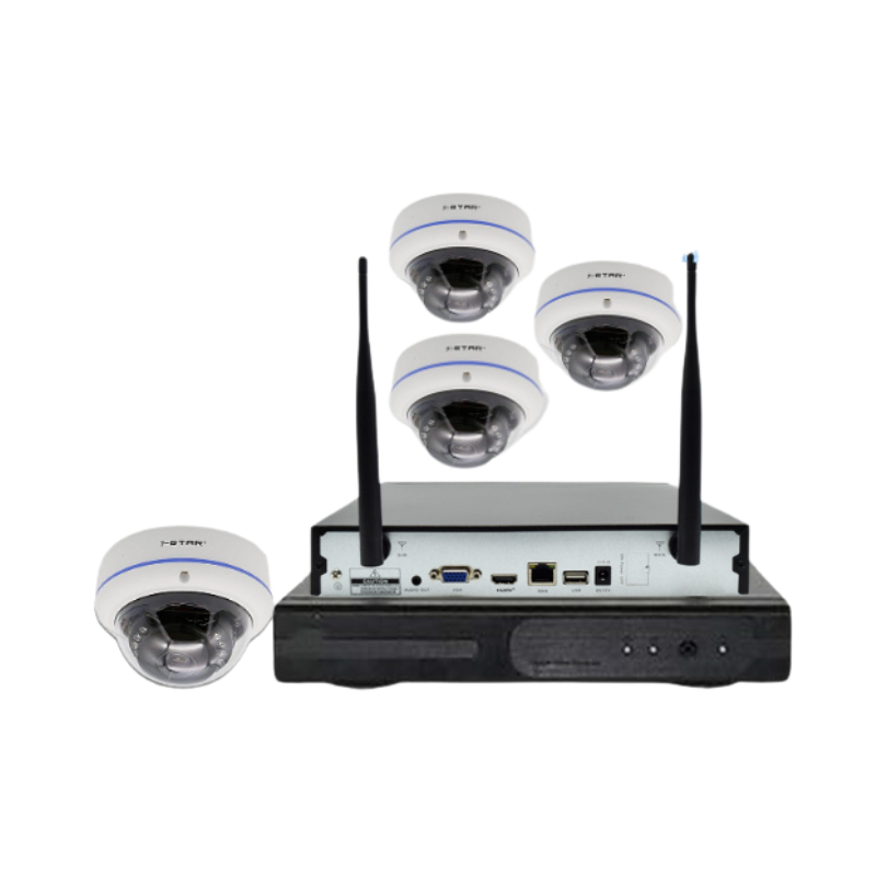 5MP 4CH Wireless NVR Kit | Dome 2.8mm | Built-in Audio | NVR5104D-A2