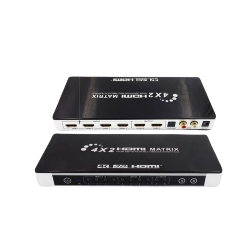 4K 4x2 HDMI Matrix Switcher with Safety Mark | HM402M