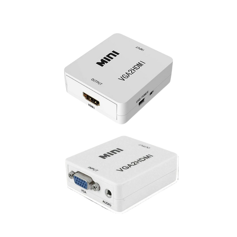 Mini VGA to HDMI Converter Adapter with Audio | 1080P | VGAHDMI