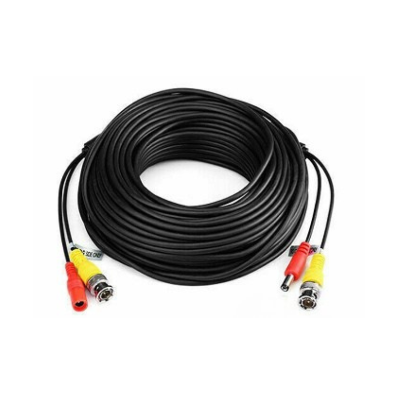 CCTV Camera BNC/BNC Cable with DC Power/Socket | 5M-50M