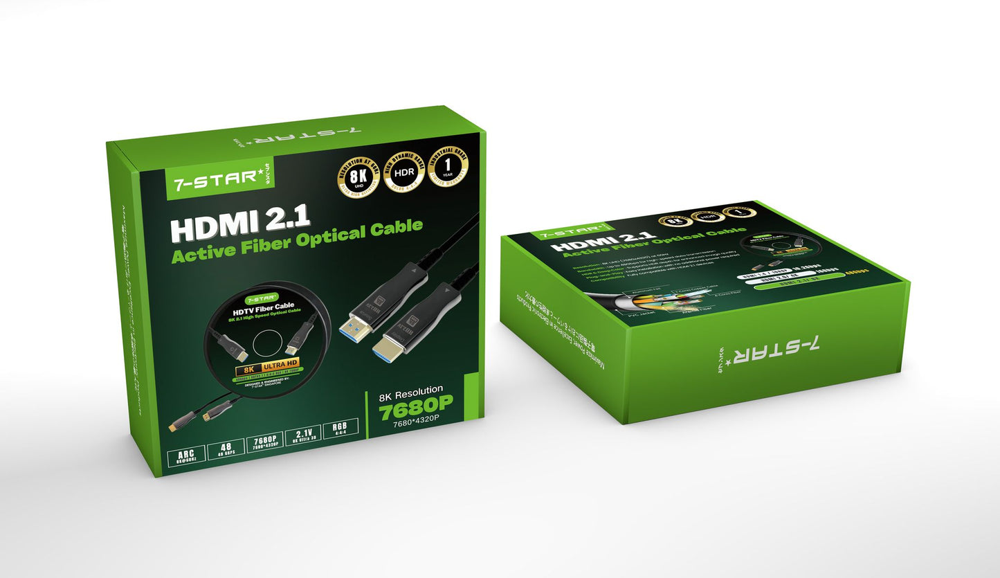 8K HDMI 2.1 Fiber Cable | 8K@60Hz | HDFOC