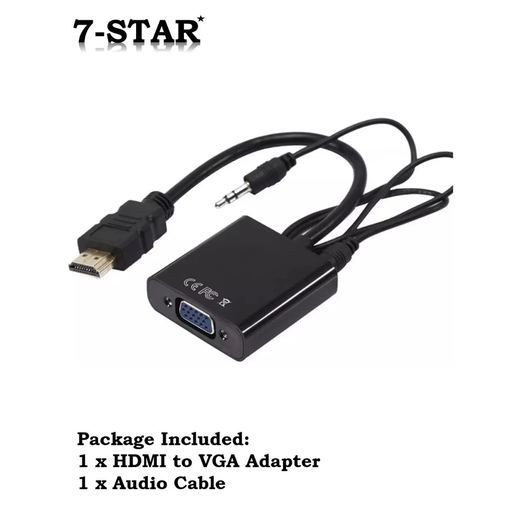 HDMI to VGA Adapter Converter with Sound Cable | HDVG-A