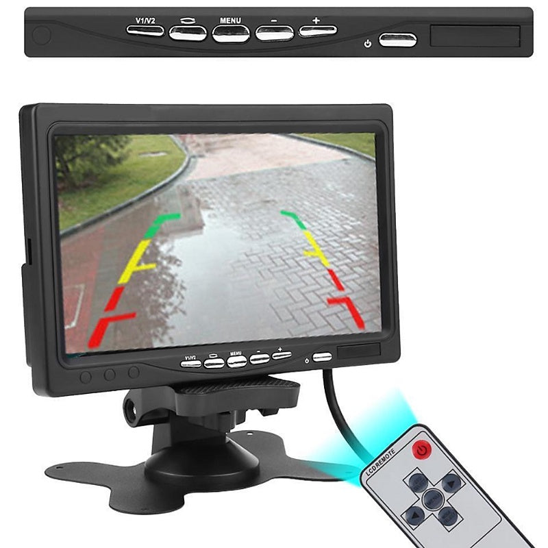 7" IPS Monitor with 2 BNC/AV/RCA for CCTV & Vehicles (DC9-36V) | LCD700