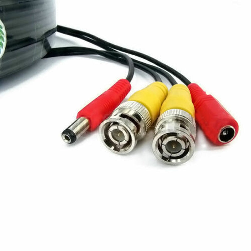 CCTV Camera BNC/BNC Cable with DC Power/Socket | 5M-50M