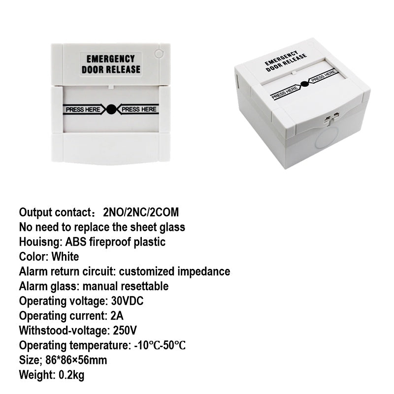 Resettable Breakglass Emergency Exit Release Button | DA-BG(RESETTABLE)