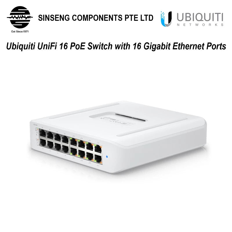 Ubiquiti UniFi 16 Port Network Switch | USW-LITE-16-POE