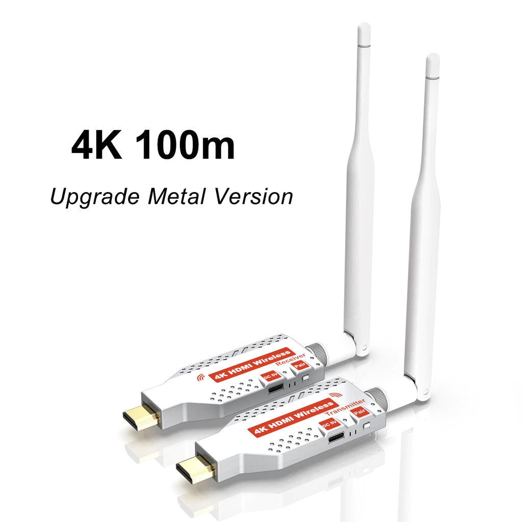 4K 100M HDMI Wireless Extender | 5G Transmitter & Receiver | HWE-100(4K)