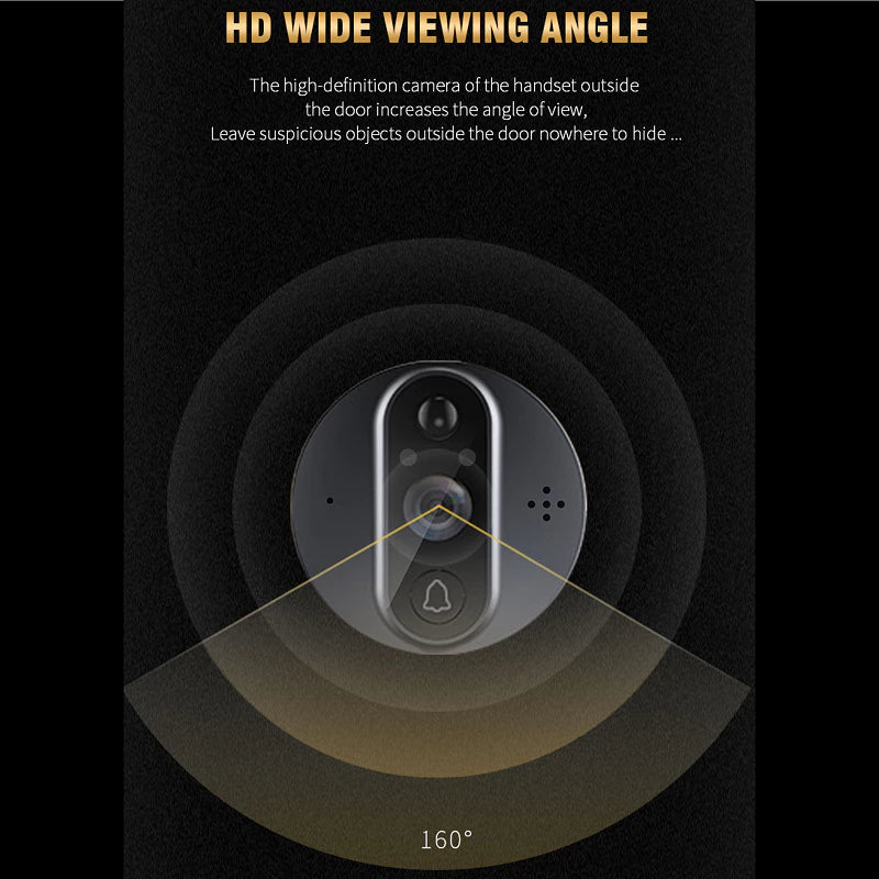 Wifi Battery Wireless Doorbell Door Viewer with 4.3'' IPS Screen | DB-TYR9