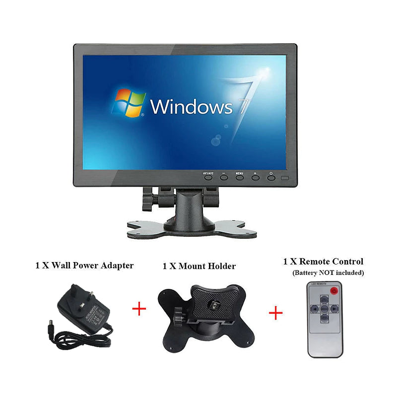 10" IPS LED Monitor (HDMI/VGA/RCA/BNC/USB/Speaker + Remote) | LED1010