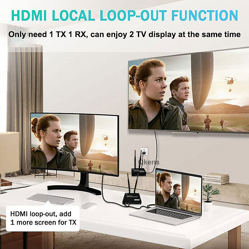 100M Wireless HDMI Extender Kit (Video Transmitter & Receiver) | Full-HD 1080P