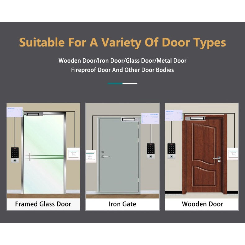 400lbs EM Magnetic Door Lock 12V Access Control (180KG) | 7SDA-EM400