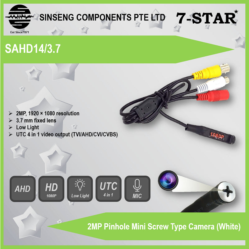Full-HD 1080P 2MP 4-in-1 Mini Spy CCTV Camera | SAHD14/3.7
