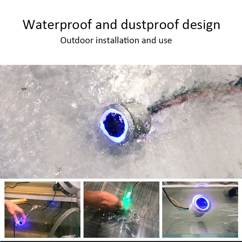 IP68 Waterproof Infrared No-Touch Exit Button with LED (12-24V) | DA-S1862