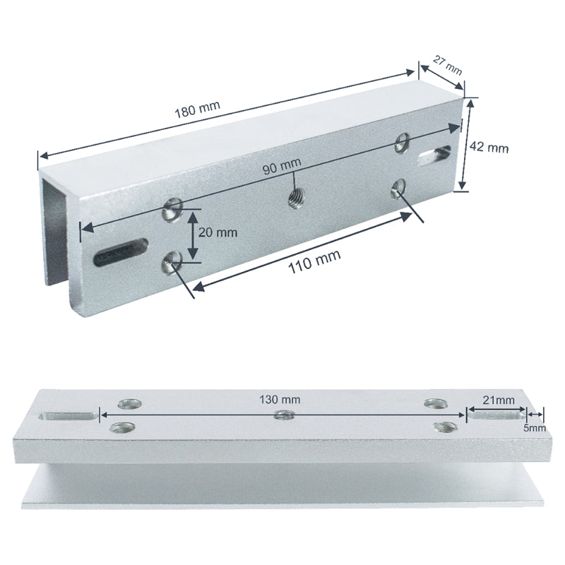 U Bracket Channel for Electromagnetic EM Lock Door Access | U Bracket