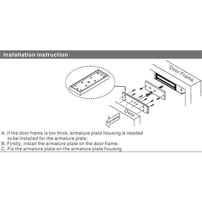 Fire Bracket for 280KG 600Lbs EM Lock | DA-FB600