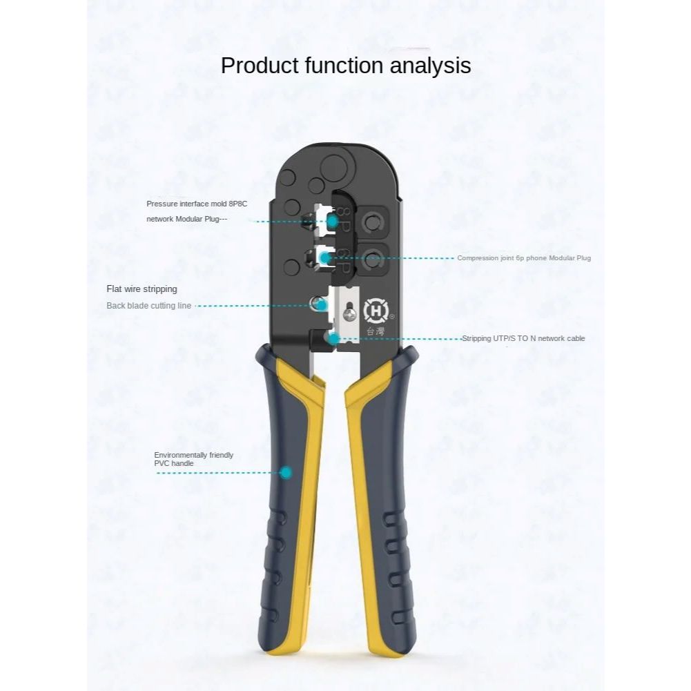 Dual-Purpose Crimping Tool RJ45/RJ9/RJ11/RJ12 | CT-HT-568