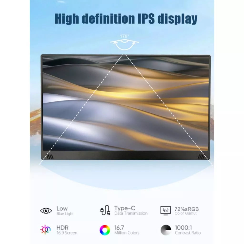 15.6”inch Portable 1080P TV IPS Monitor | LED1560-TC