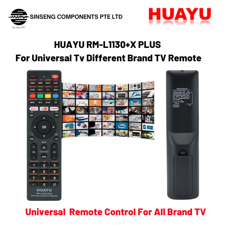 Universal TV Remote – Compatible with All LCD TVs | RM-L1130+XPLUS