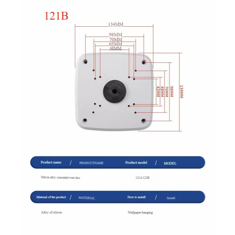 IP65 Waterproof CCTV/IP Camera Junction Box IP66 Waterproof 134mm | CA-JB1352/WP