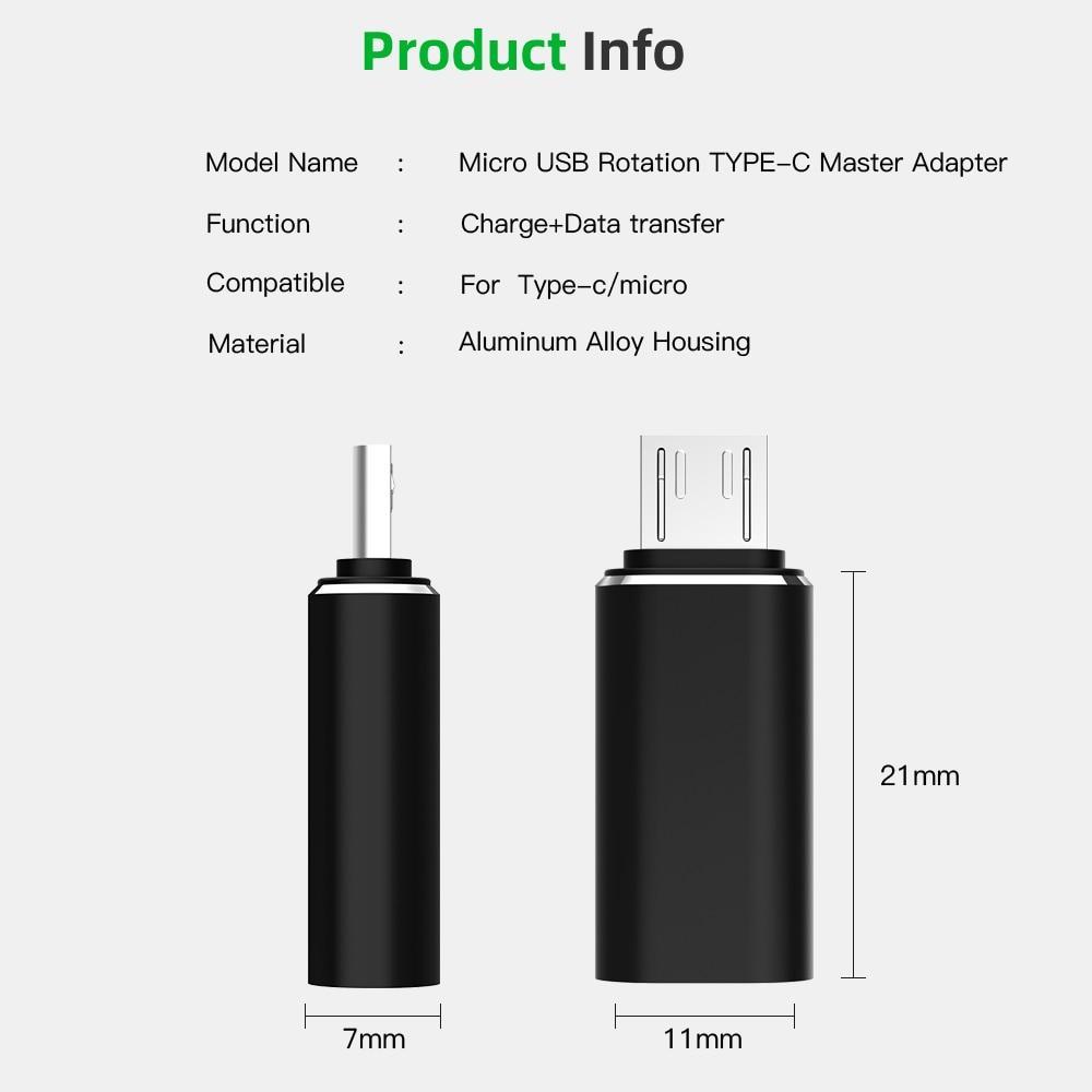 Type C Female to Micro USB Male Adapter | AD-TC-MUSB