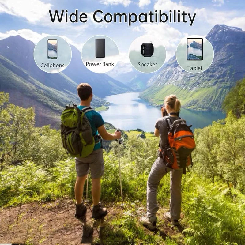 Hybrid Green Energy Solar Panel 2 IN 1 USB TYPE-C & Micro Cable 3M | 7SSP-TCMU
