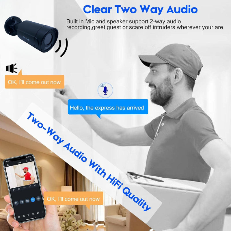 5MP Varifocal ColorVu Audio IR Bullet Camera (2.7mm-13.5mm) | SC1059FC-AVF2713B