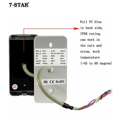 Waterproof Metal Keypad RFID EM Card Reader Access Control System | FS601