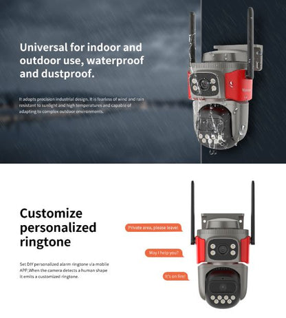 WiFi Full Color Dual-Lens Fire Recognition | Smoke Detector Network Camera | VS-AF621DR-WIFI