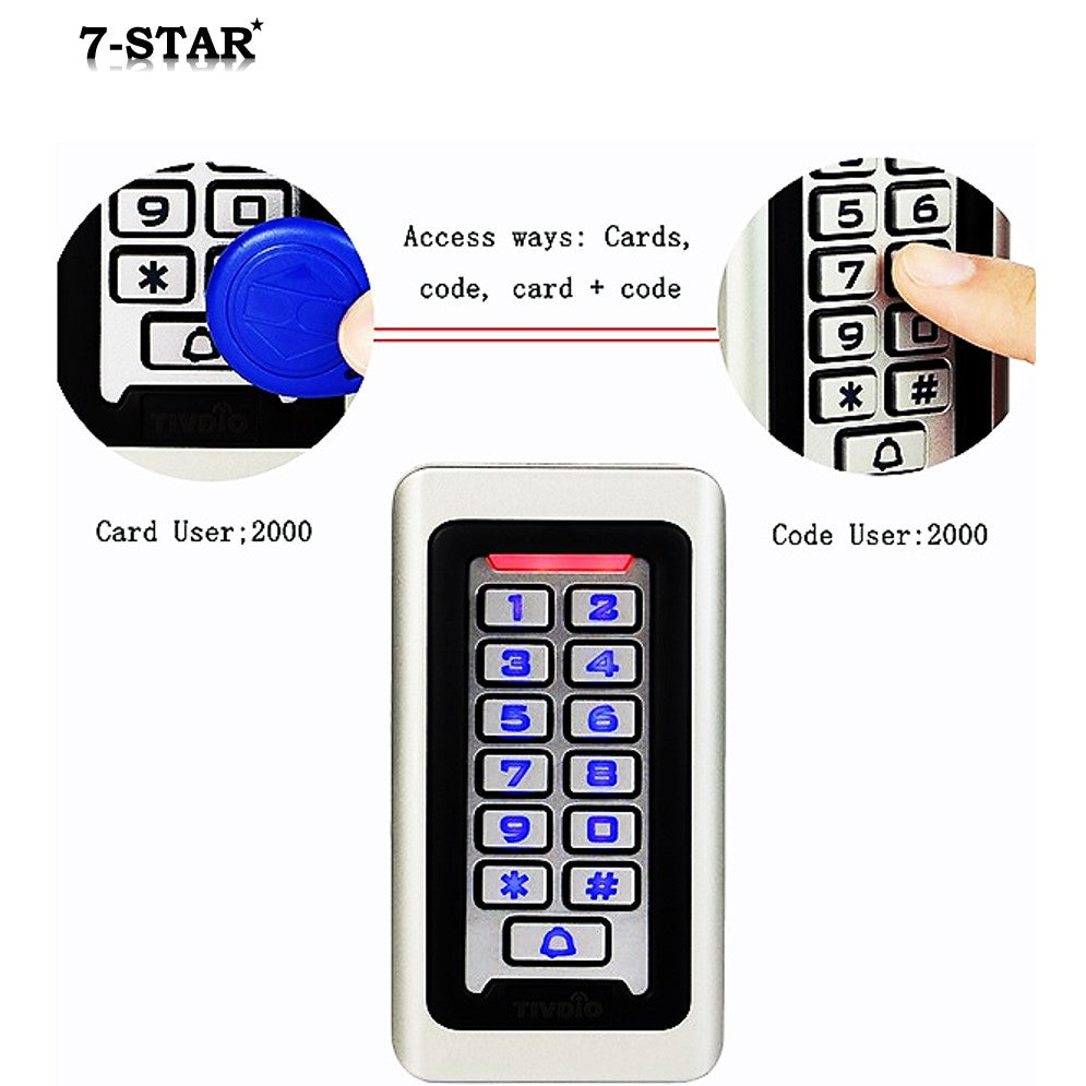 Waterproof Metal Keypad RFID EM Card Reader Access Control System | FS601