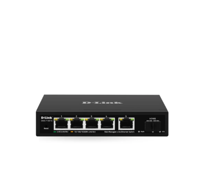 D-LINK DMS-F106TS 5-port 2.5G with 1-Port SFP+ Web Management Desktop Switch |