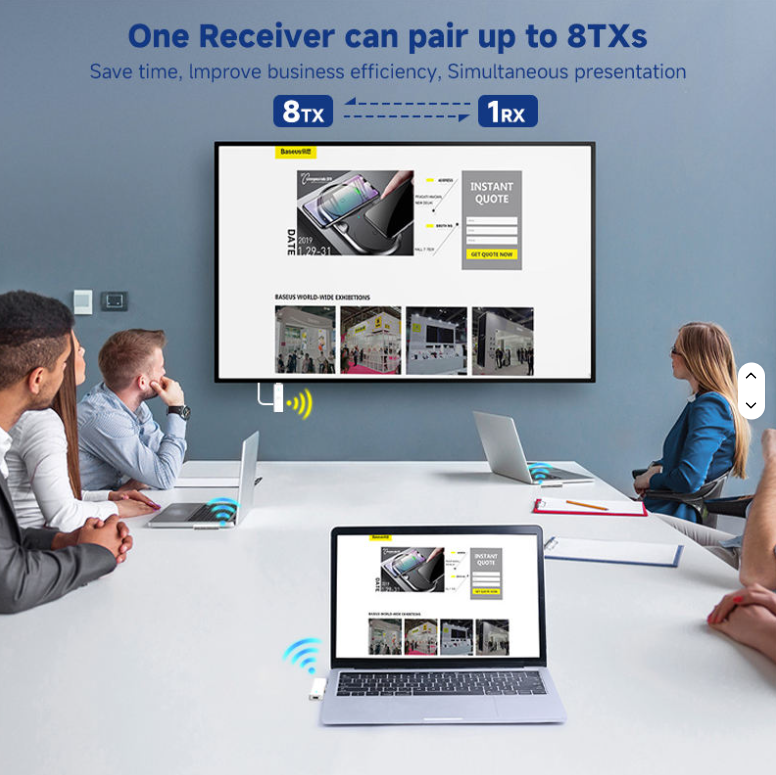 50M 5G Type-C HDMI Wireless Extender Transmitter and Receive | HWE-P50