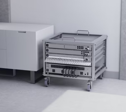 Ubiquiti UniFi Toolless Mini Rack U-Rack-6U-TL 6U Open Frame Rack with Lockable Casters | UBQ-U-RACK-6U-TL