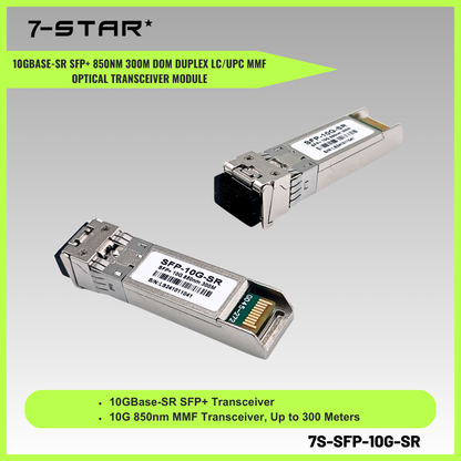 Multi-Mode SFP LC/UPC MMF Optical Transceiver Module | 7S-SFP-10G-SR